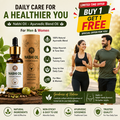 NATUREVA Ayurvedic Nabhi Wellness Oil ( BUY 1 GET 1 FREE ) 🔥