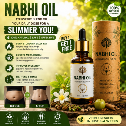 NATUREVA Ayurvedic Nabhi Wellness Oil ( BUY 1 GET 1 FREE ) 🔥