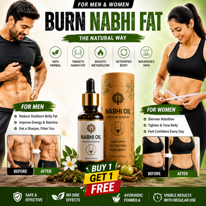 NATUREVA Ayurvedic Nabhi Wellness Oil ( BUY 1 GET 1 FREE ) 🔥