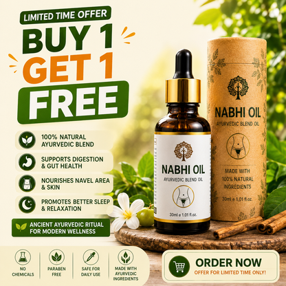 NATUREVA Ayurvedic Nabhi Wellness Oil ( BUY 1 GET 1 FREE ) 🔥